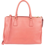 Prada Pink Saffiano Leather Galleria Handbag - vintageandkickz