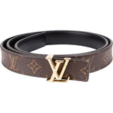 Louis Vuitton ReversibleLeather Monogram Canvas LV Initiales Belt M0431