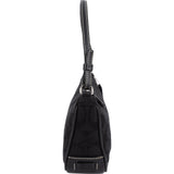 Coach Black Signature Monogram Pochette Handbag