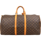 Louis Vuitton Monogram Canvas Keepall 55 Travel Bag