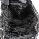 Prada Black Tessuto Nylon Triangle Backpack
