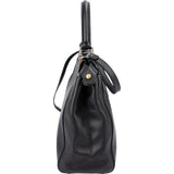 Fendi Black Leather Peekaboo Regular Handbag