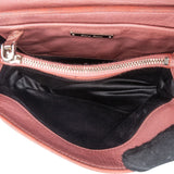 Miu Miu Pink Vitello Lux Leather Top Handle Mini Crossbody Handbag
