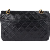 Chanel Quilted Lambskin 24K Gold Single Flap Crossbody Bag