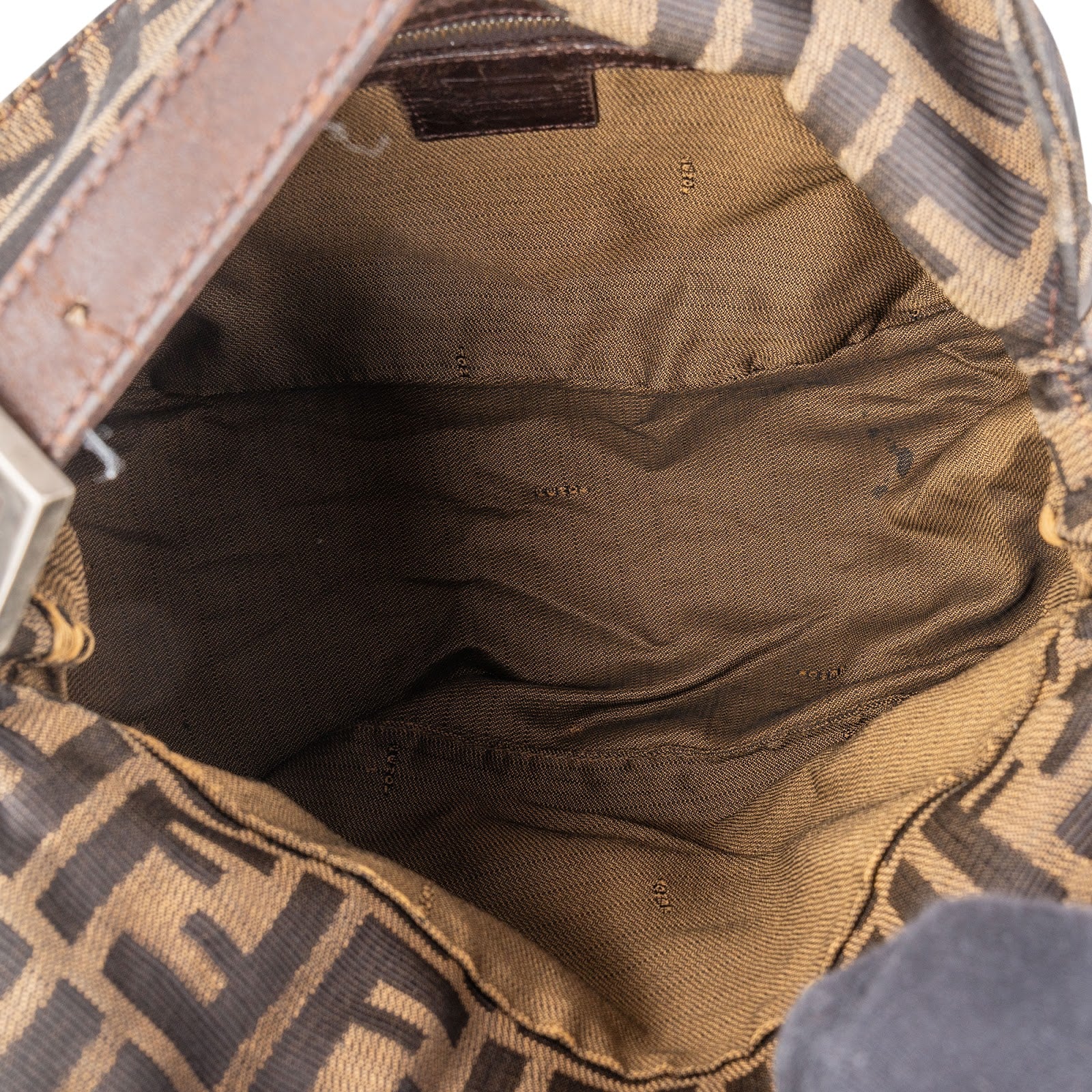 Fendi FF Monogram Baguette Buckle Shoulder Bag - vintageandkickz