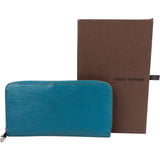 Louis Vuitton Blue Epi Leather Zippy Wallet