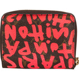 Louis Vuitton Monogram Graffiti Zippy Coin Purse Wallet