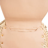Chloé Raffia Marcie Saddle Crossbody Bag