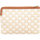 Celine Triomphe Monogram Canvas Pouch