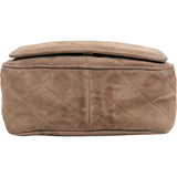 Chanel Quilted Suede Tassel Camera Crossbody Bag