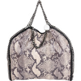 Stella McCartney Python Print Falabella Fold Over Tote Shoulder Bag