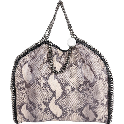 Stella McCartney Python Print Falabella Fold Over Tote Shoulder Bag