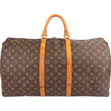 Louis Vuitton Monogram Canvas Keepall 55 Travel Bag