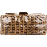 Fendi Coated Monogram FF Zucca Canvas Mamma Baguette Shoulder Bag