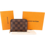 Louis Vuitton Monogram Damier Ebene Zippy Coin Wallet