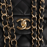 Chanel Quilted Lambskin Jumbo Double Flap Crossbody Bag