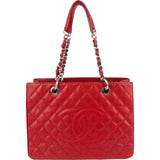 Chanel Quilted Caviar Leather Grand Shopping CC Shoulder Bag