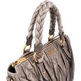 Miu Miu Gathered Leather Coffer Bag Handbag