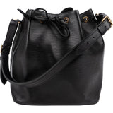 Louis Vuitton Noir Epi Leather Sac Noé Petit Shoulder Bag