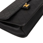 [🔄️B14 / F18] Chanel Quilted Lambskin Medium Double Flap Shoulder Bag - vintageandkickz