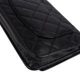 Chanel Quilted Caviar Leather Wallet On Chain Crossbody Bag - vintageandkickz
