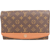 Louis Vuitton Monogram Canvas Pochette Bordeaux Clutch Bag
