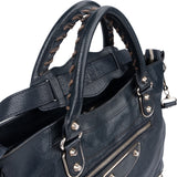 Balenciaga Blue  Leather Giant City Handbag