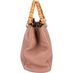 Gucci Leather Bamboo Handbag - vintageandkickz
