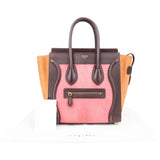 Céline Tricolor Calf Hair Luggage Tote Handbag