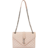 Yves Saint Laurent Grain De Poudre Matelassé Medium Envelope Crossbody Bag
