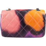 Chanel Quilted Lamskskin Multicolor Flower Power Rectangular Single Flap Mini Crossbody Bag