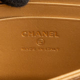 Chanel Limited Quilted Lambskin Crystal CC-Turnlock Mini Wallet On Chain Crossbody Bag