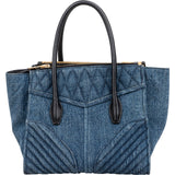 Miu Miu Denim Biker Tote Handbag