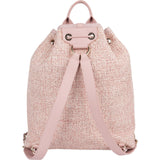 Chanel Woven Tweed Deauville Drawstring Bucket Backpack