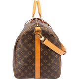 Louis Vuitton Monogram Canvas Keepall 55 Bandoulière Travel Bag