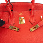 [🔄️B12 / F03] Hermès Grained Leather Birkin 30 Handbag - vintageandkickz