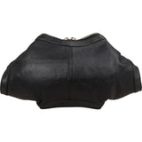 Alexander McQueen Black Leather De Manta Lip Clutch