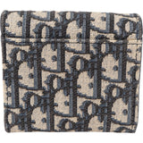 Christian Dior Oblique Trotter Monogram Jacquard Saddle Wallet