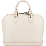 Louis Vuitton White Epi Leather Alma PM Handbag