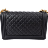 Chanel Quilted Lambskin New Medium Boy Single Flap Crossbody Bag