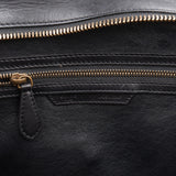 Céline Suede Tricolor Leather Luggage Handbag