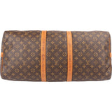Louis Vuitton Monogram Canvas Keepall 55 Bandoulière Travel Bag