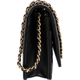 Chanel Quilted Caviar Leather Wallet on Chain Crossbody Bag