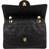 Chanel Quilted Lambskin 24K Gold Single Flap Shoulder Bag
