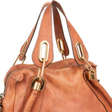 Chloé Brown Leather Paraty Handbag