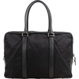 Prada Tessuto Saffiano Leather Triangle Briefcase Handbag