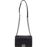 Chanel Quilted Leather Medium Boy Single Flap Crossbody Bag