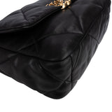 Chanel 19 Quilted Lambskin Single Flap Crossbody Bag Small