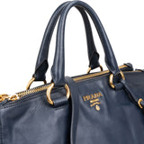Prada Soft Calf Leather Bauletto Satchel Handbag