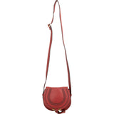 Chloé Grained Leather Mini Marcie Saddle Crossbody Bag
